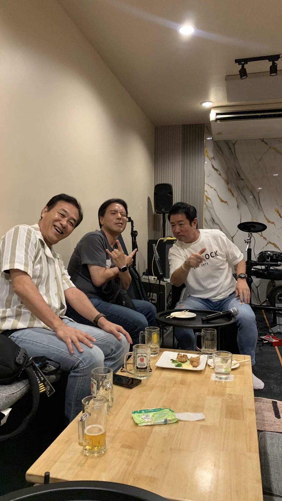 The Wasabees between songs